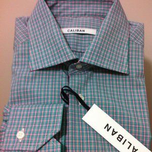Caliban Italian luxury beautiful shirt,15.75/40, M